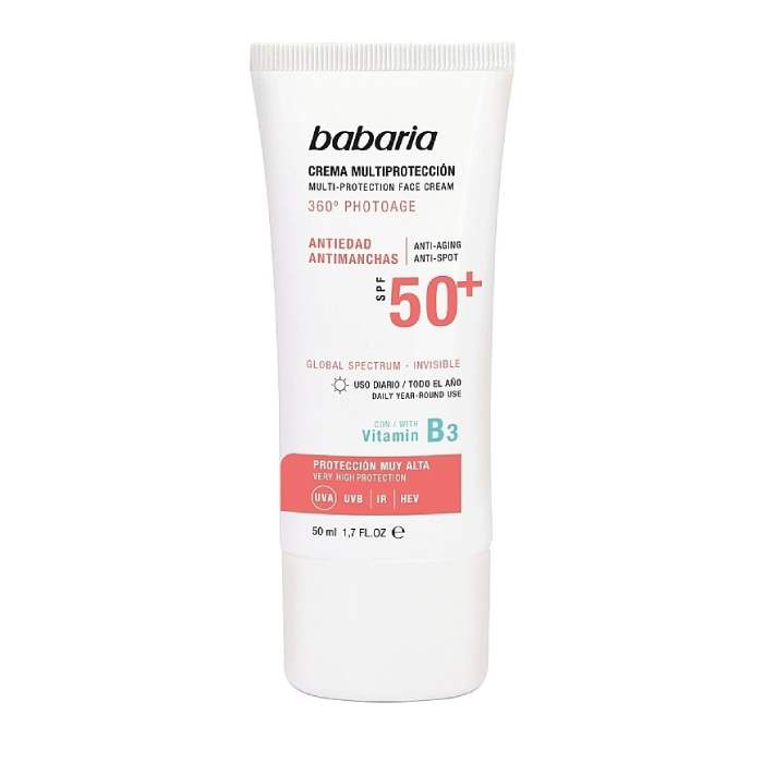 BABARIA ECRAN SOLAIRE PEAU NATURE INVISIBLE SPF50