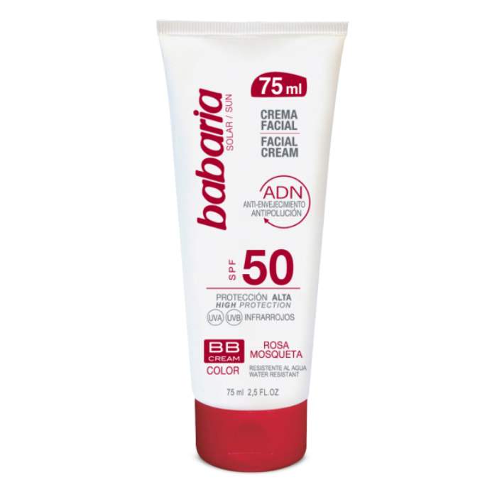BB CREME SOLAIRE TEINTE SPF50 BABARIA 75ml