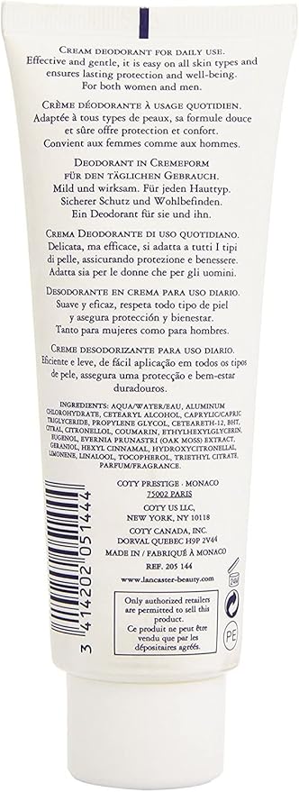 EAU DE LANCASTER deodorant cream 125ml