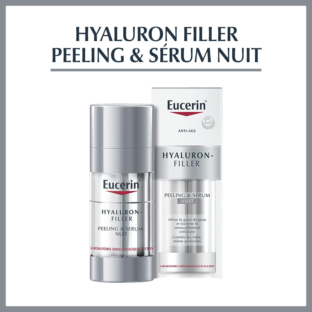 EUCERIN HYALURON-FILLER + 3x EFFECT PEELING & SÉRUM NUIT 30ml