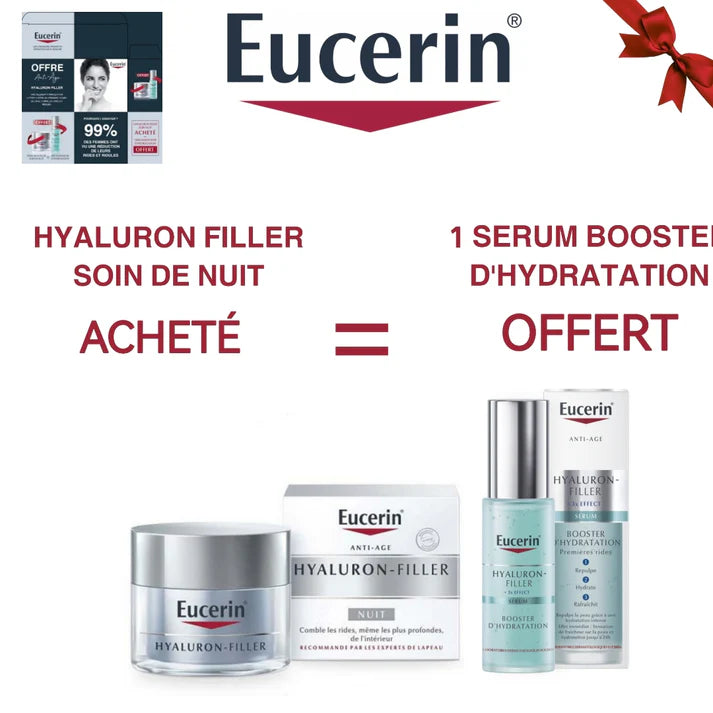 EUCERIN HYALURON FILLER NUIT+SÉRUM BOOSTER OFFERT