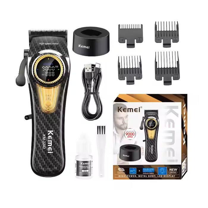 KEMEI Tondeuses à cheveux km-2242 rechargeables sans fil tondeuse à cheveux