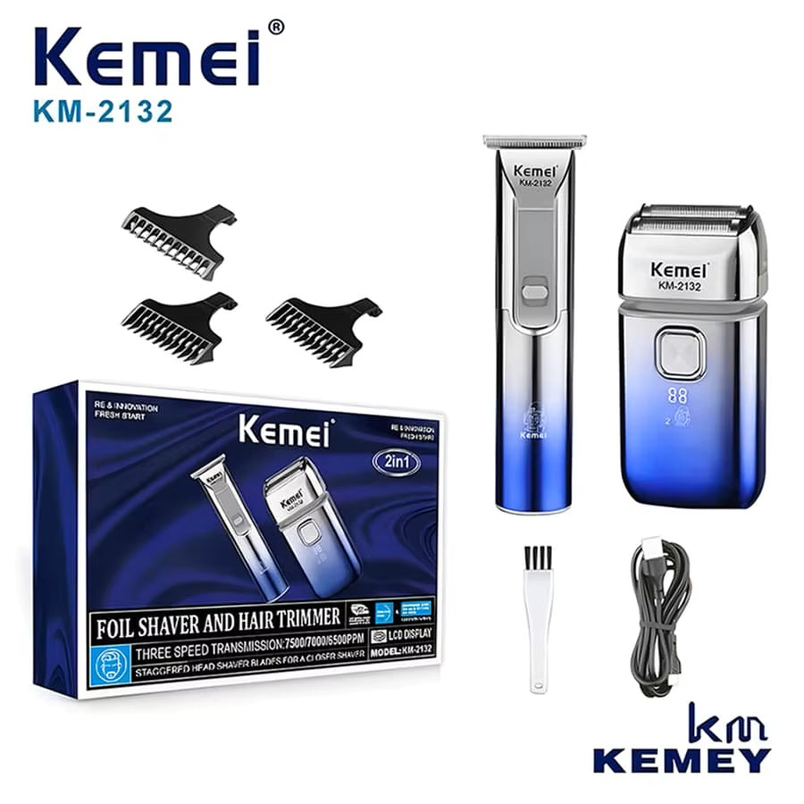 KEMEI KM-2132 Ensemble professionnel de tondeuse à cheveux
