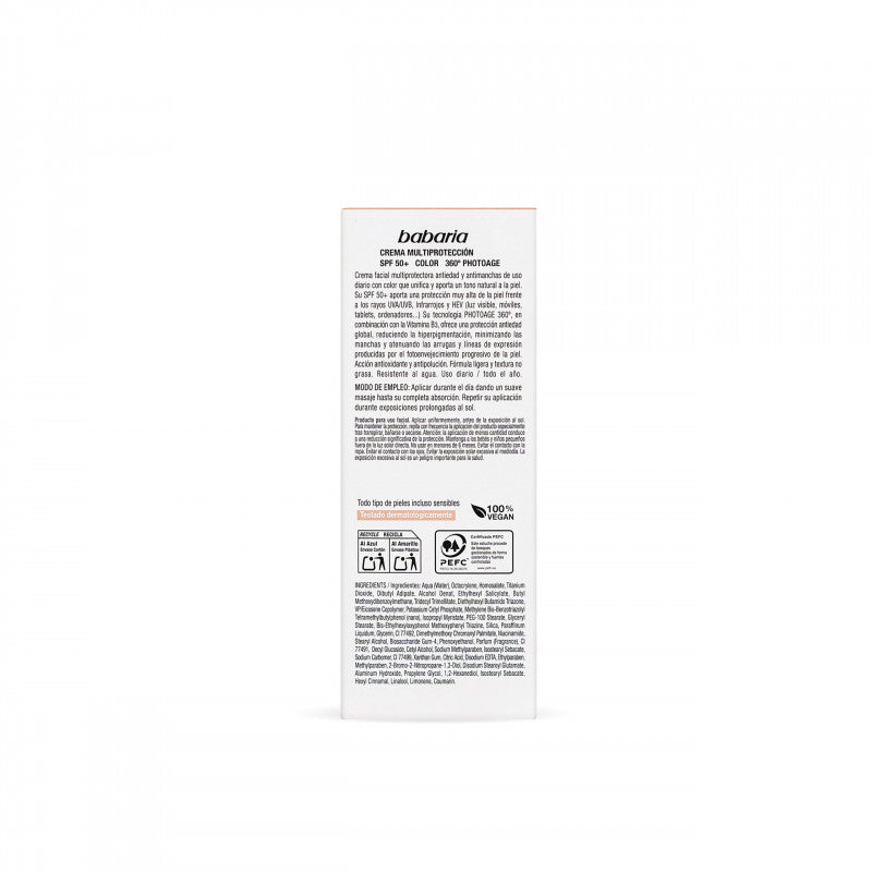 ECRAN SOLAIRE TEINTE PEAU NATURE SPF50 BABARIA