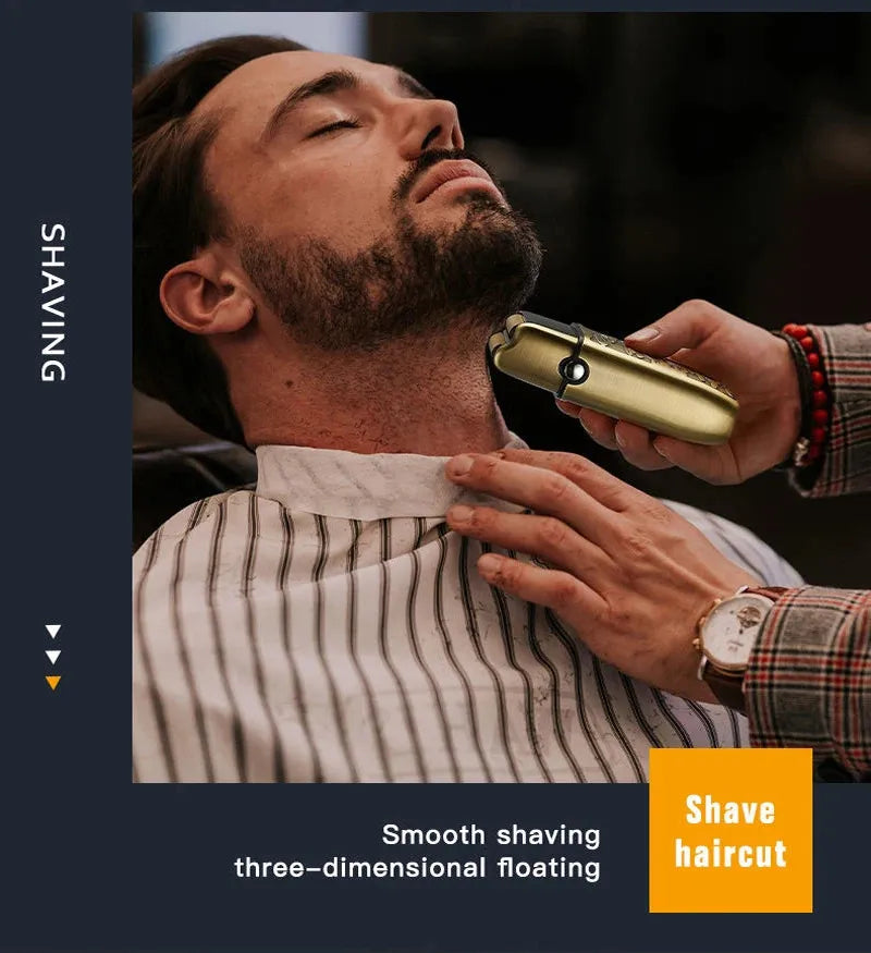 KEMEI-Rasoir électrique professionnel pour homme, mini rasoir, km-870 portable, 2 lames