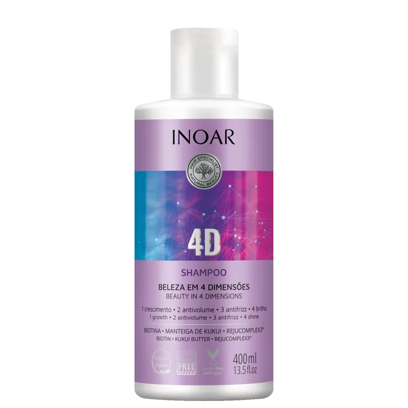 INOAR 4D SHAMPOO 400 ml - KStyle