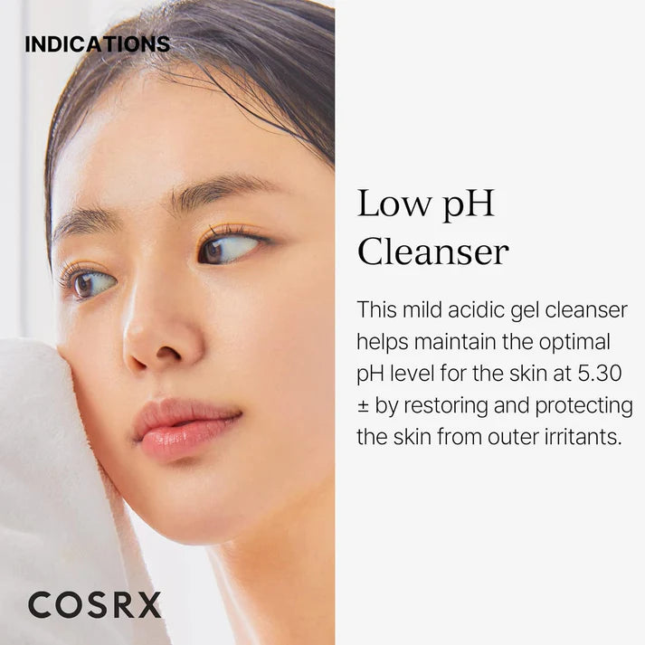 COSRX Low pH Good Morning Gel Cleanser - Gentle Daily Cleanser for Sensitive Skin 150ml