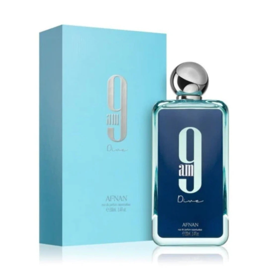 AFNAN – 9AM Dive une élégance aquatique rafraîchissanter Eau de Parfum Unisexe – 100ml