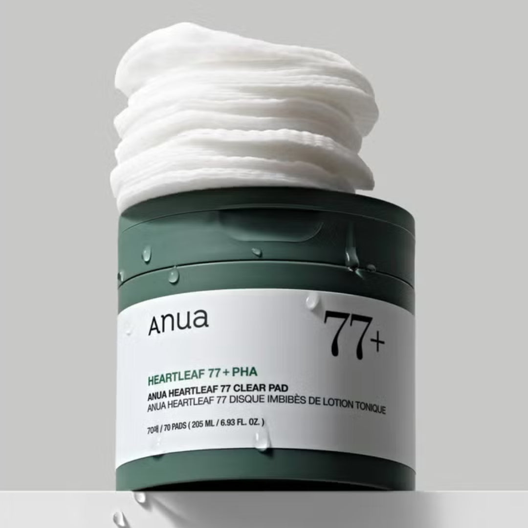 ANUA - Heartleaf 77% Toner Pad - Soin PHA pour peaux mortes - Exfoliation quotidienne - (70 feuilles)