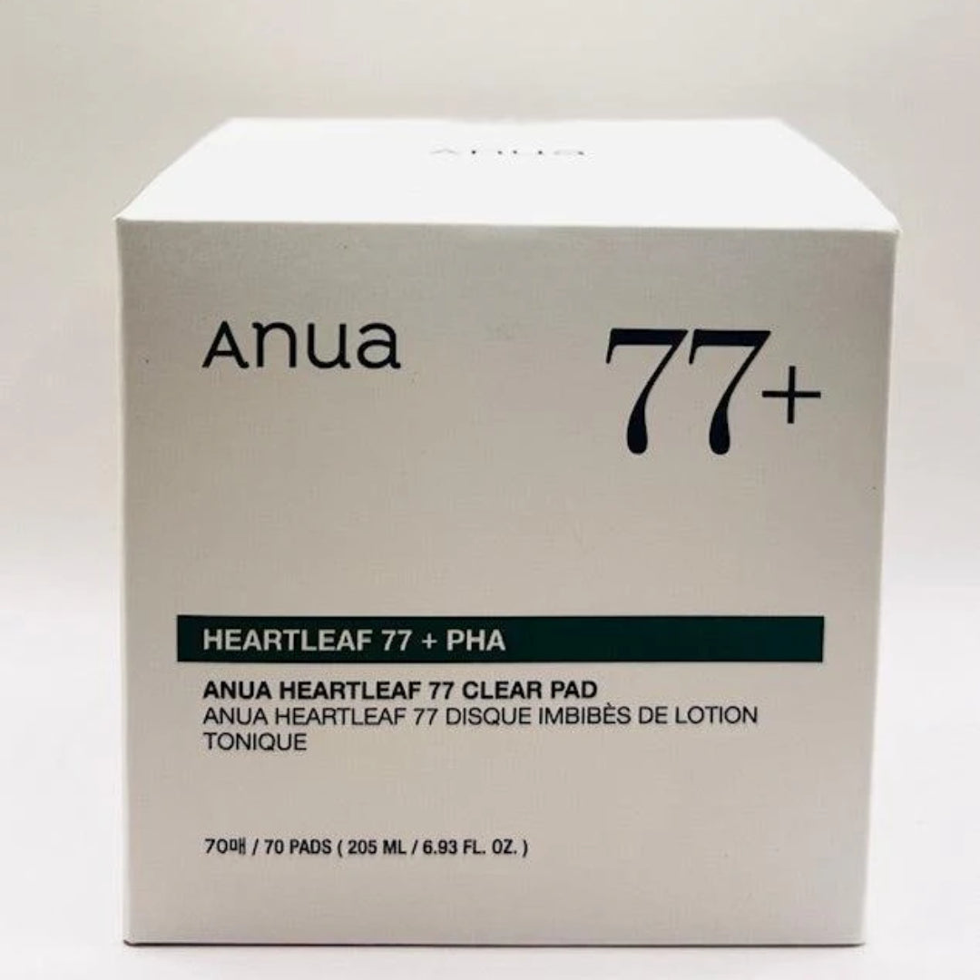 ANUA - Heartleaf 77% Toner Pad - Soin PHA pour peaux mortes - Exfoliation quotidienne - (70 feuilles)