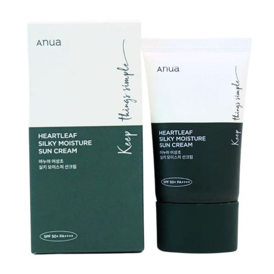 ANUA - Heartleaf Silky Moisture Sun Cream SPF 50+ PA++++