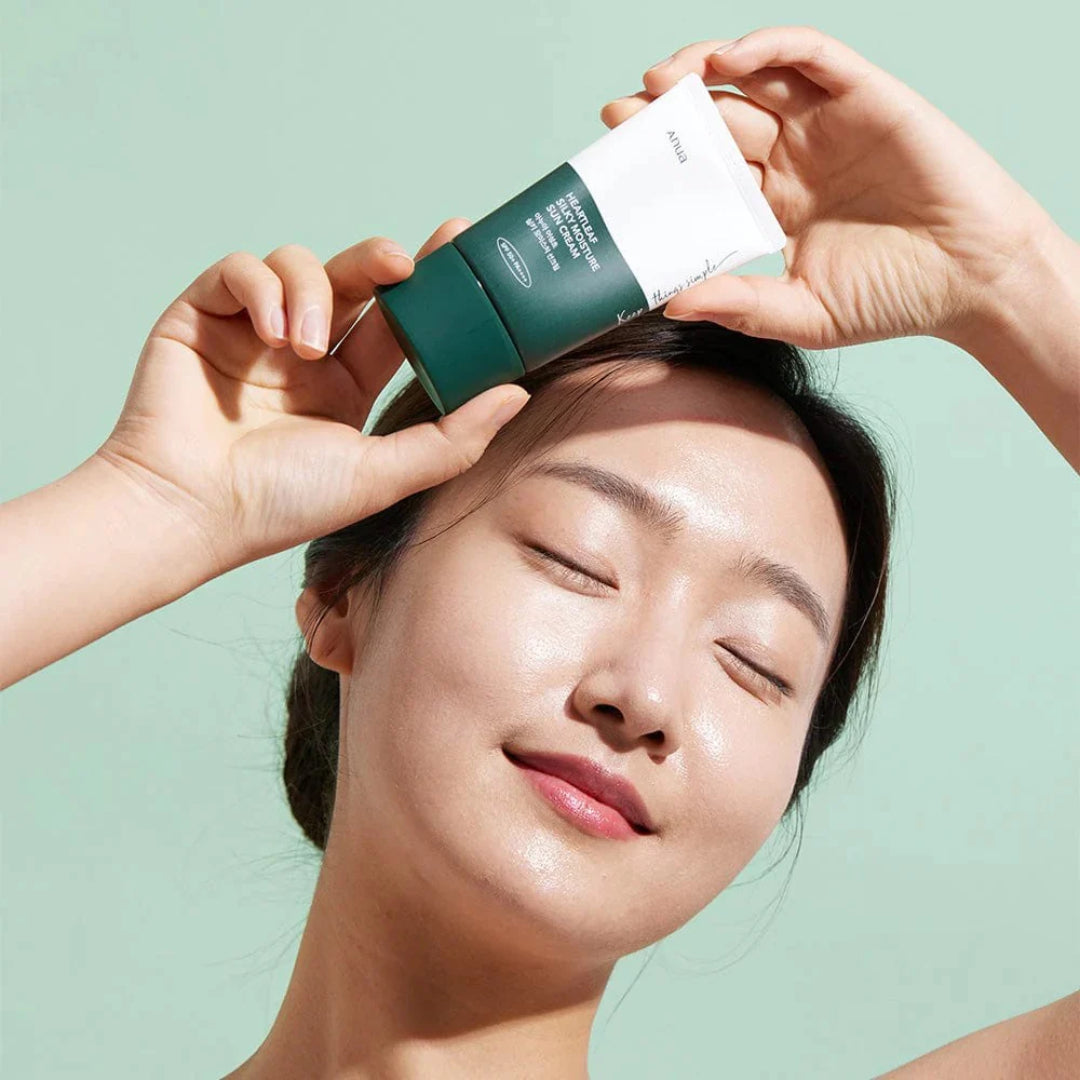ANUA - Heartleaf Silky Moisture Sun Cream SPF 50+ PA++++