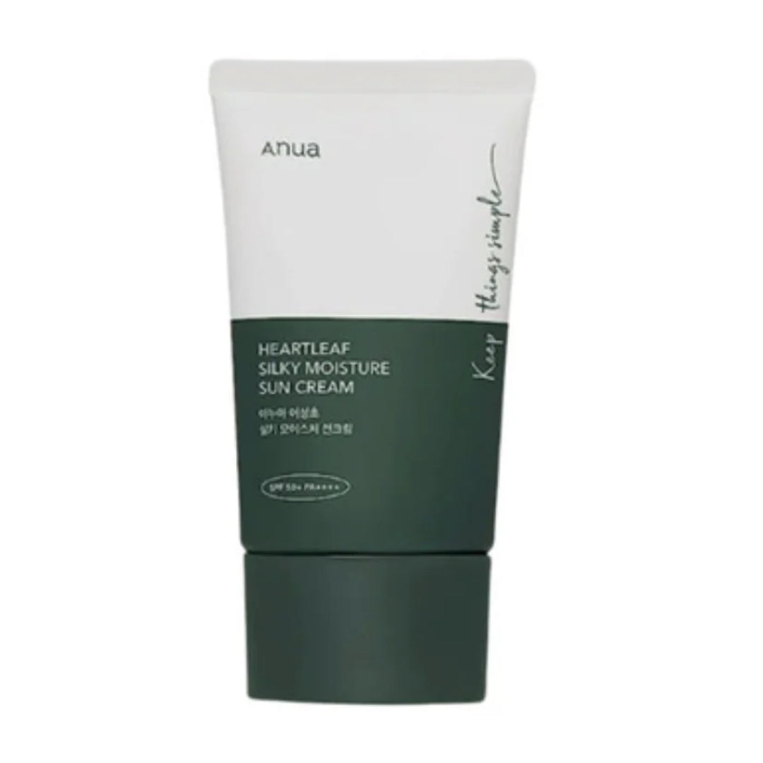 ANUA - Heartleaf Silky Moisture Sun Cream SPF 50+ PA++++