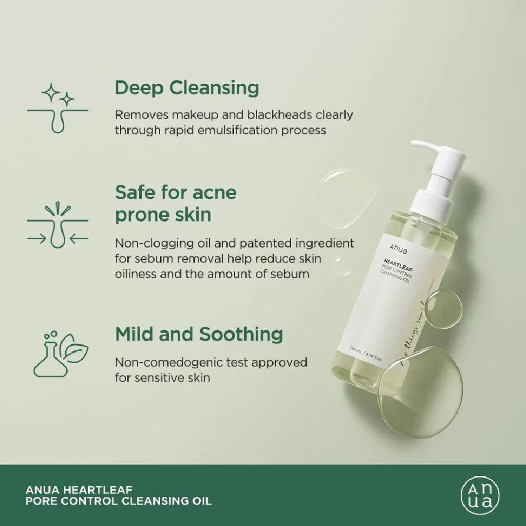 ANUA 77 % HEARTLEAF PORE CONTROL CLEANSING OIL - 200ml