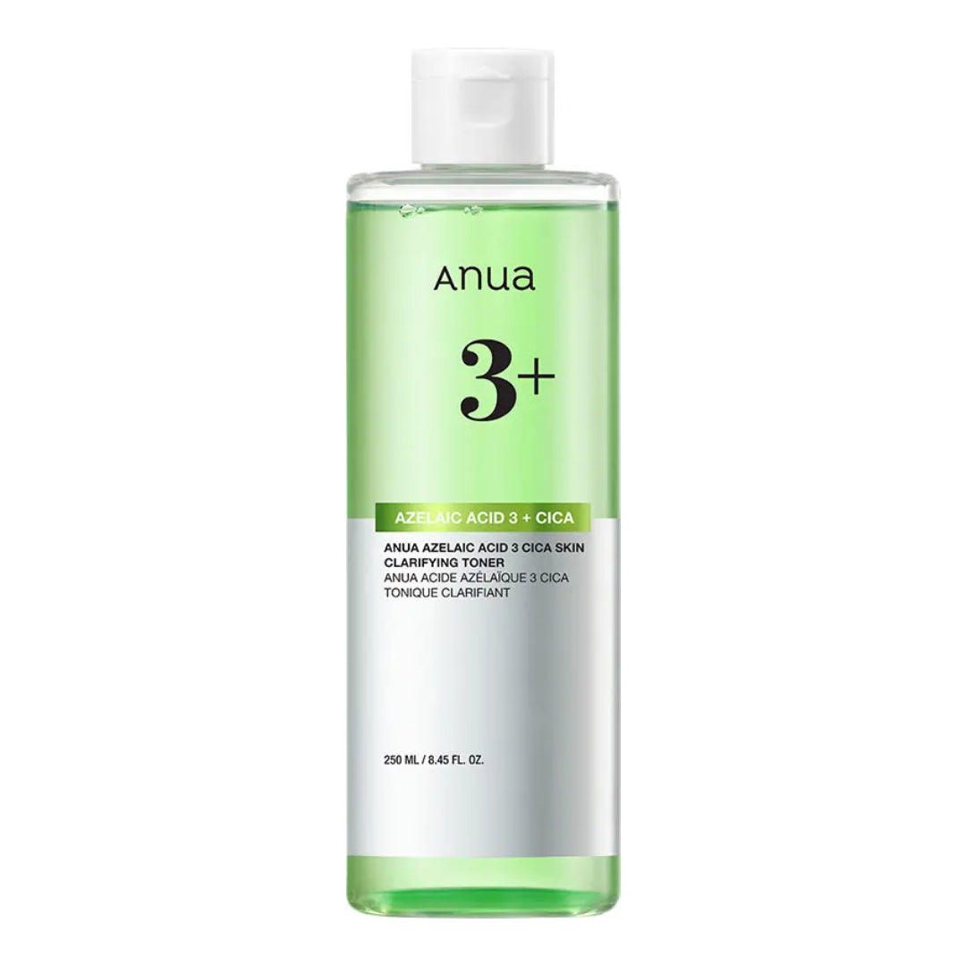 ANUA Azelaic Acid 3% + CICA Tonique Clarifiant – Lotion Apaisante & Anti-Imperfections - 250 ML