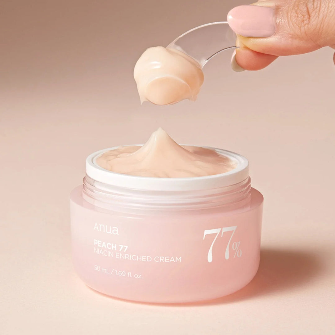 ANUA PEACH  77 NIACIN ENRICHED CREAM - Crème Hydratante Niacinamide Pêche ÉclatL - 50ml