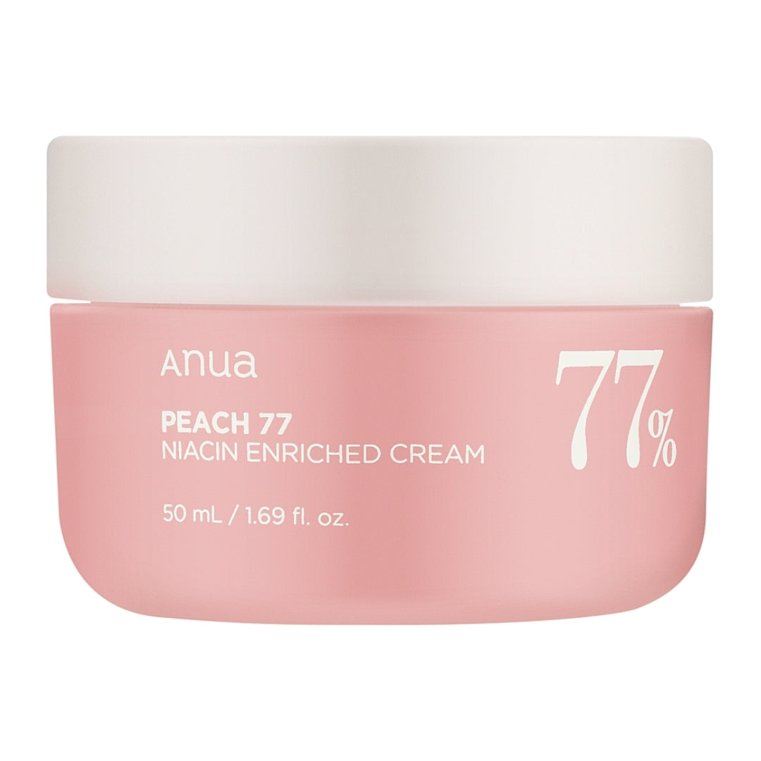 ANUA PEACH  77 NIACIN ENRICHED CREAM - Crème Hydratante Niacinamide Pêche ÉclatL - 50ml