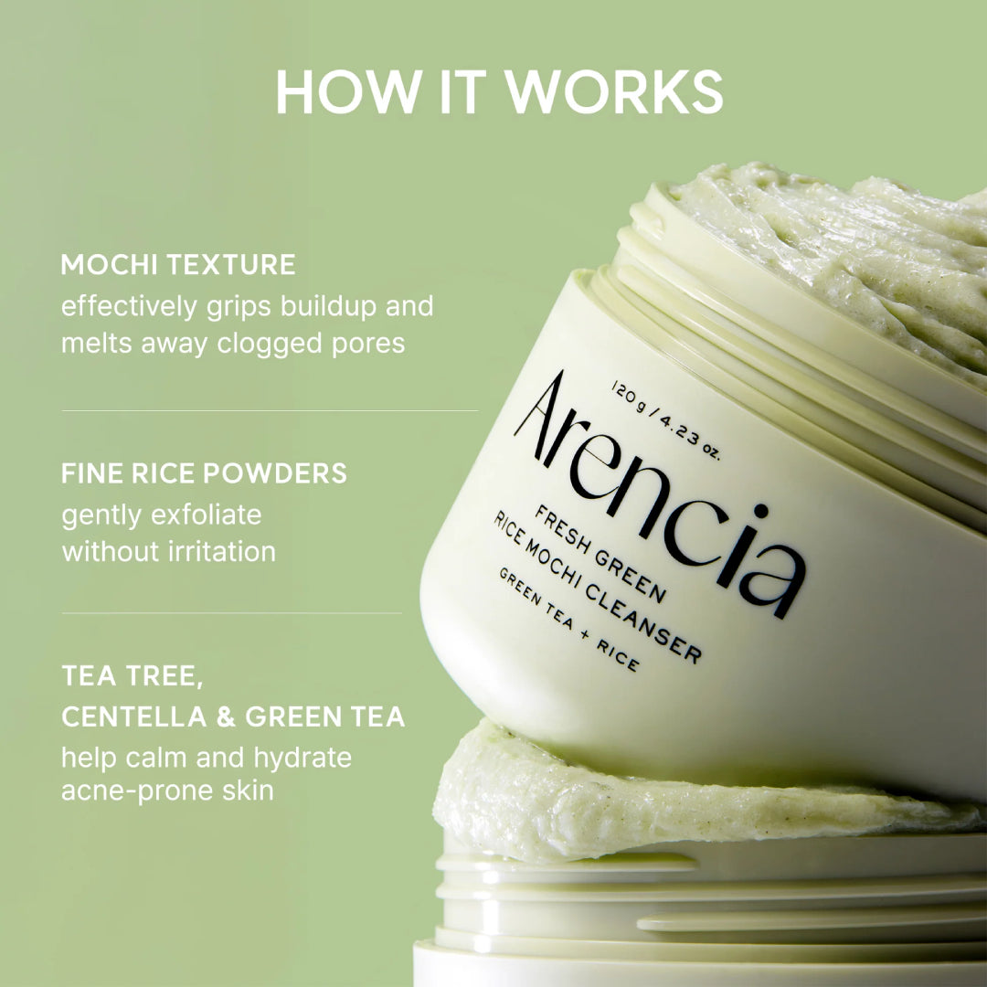 ARENCIA FRESH GREEN RICE MOCHI CLENSER 120 G