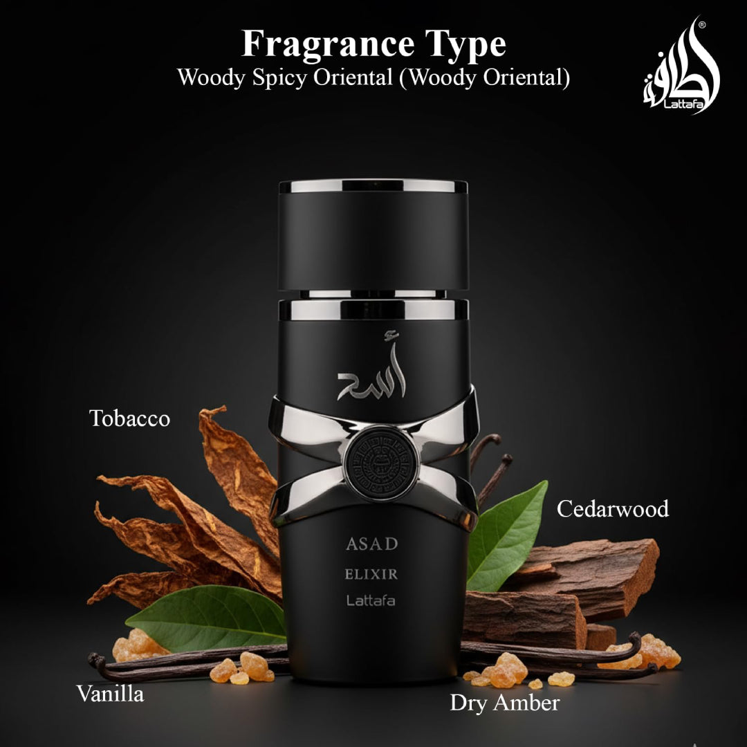 ASAD ELIXIR EAU DE PARFUM Pour Homme - LATTAFA 100ml