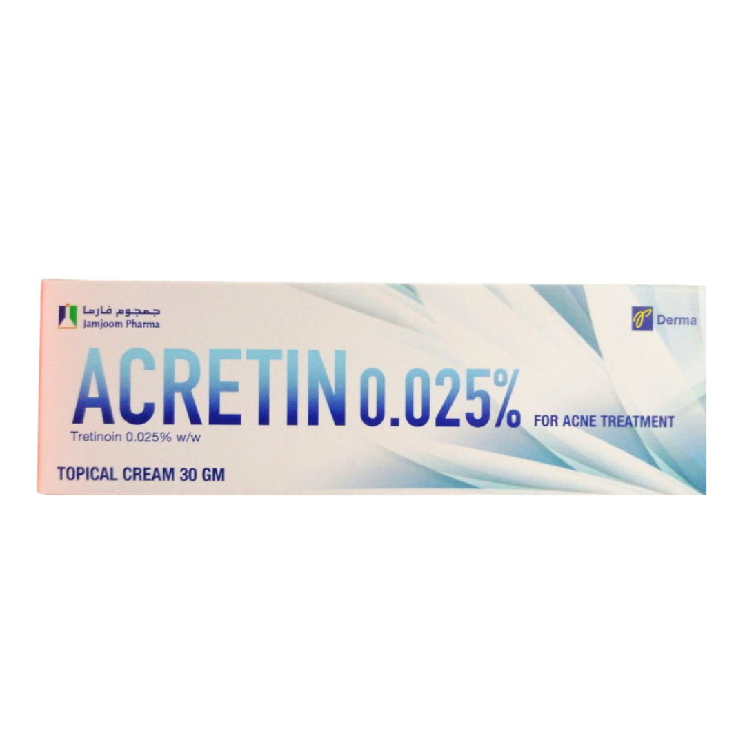Acretin 0.025% Cream for Acné (Tretinoin) 30g