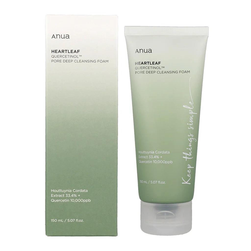 ANUA - Heartleaf Quercetinol Pore Deep Cleansing Foam - Mousse nettoyante -150ml