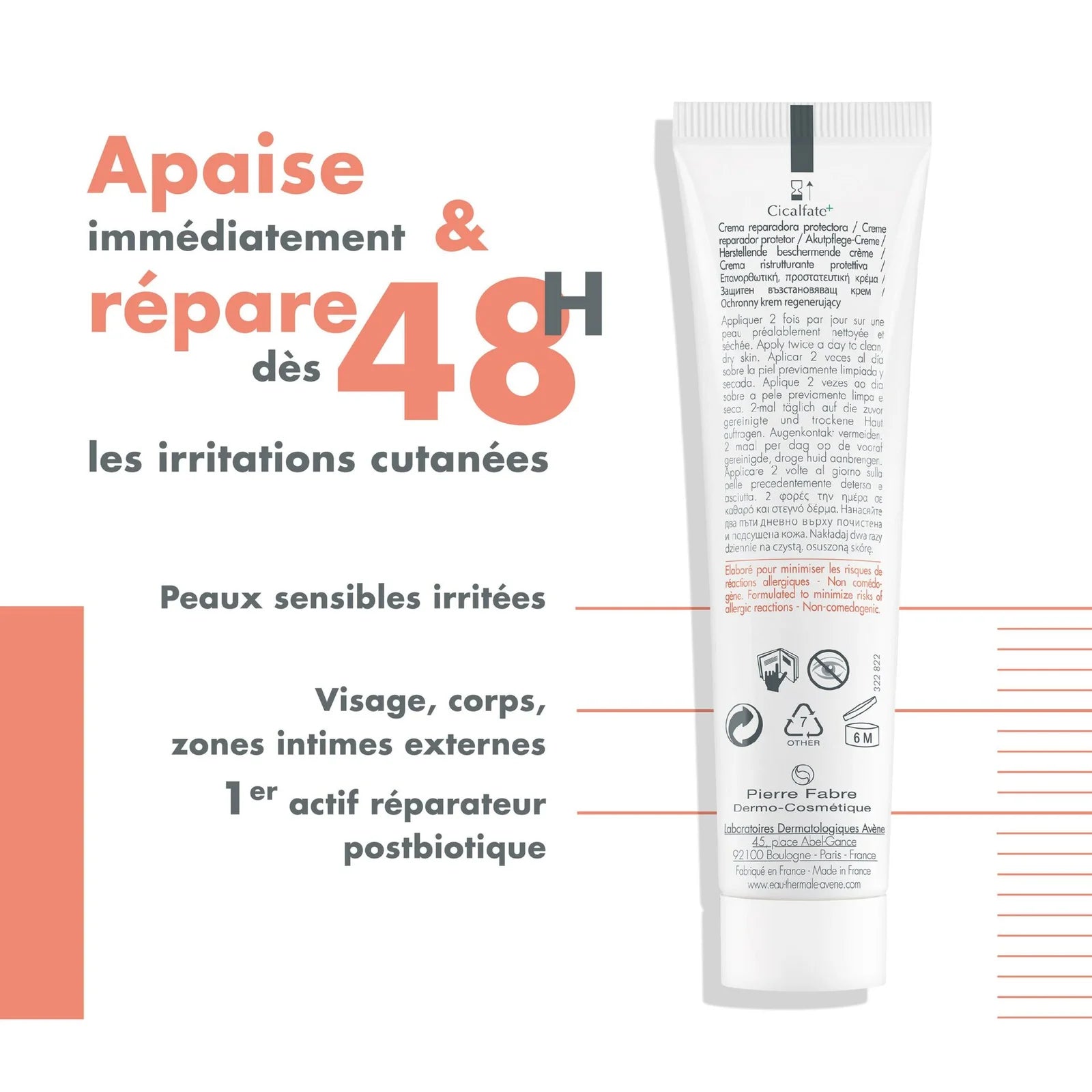 Avène Cicalfate+ Crème Réparatrice Protectrice – 40ml