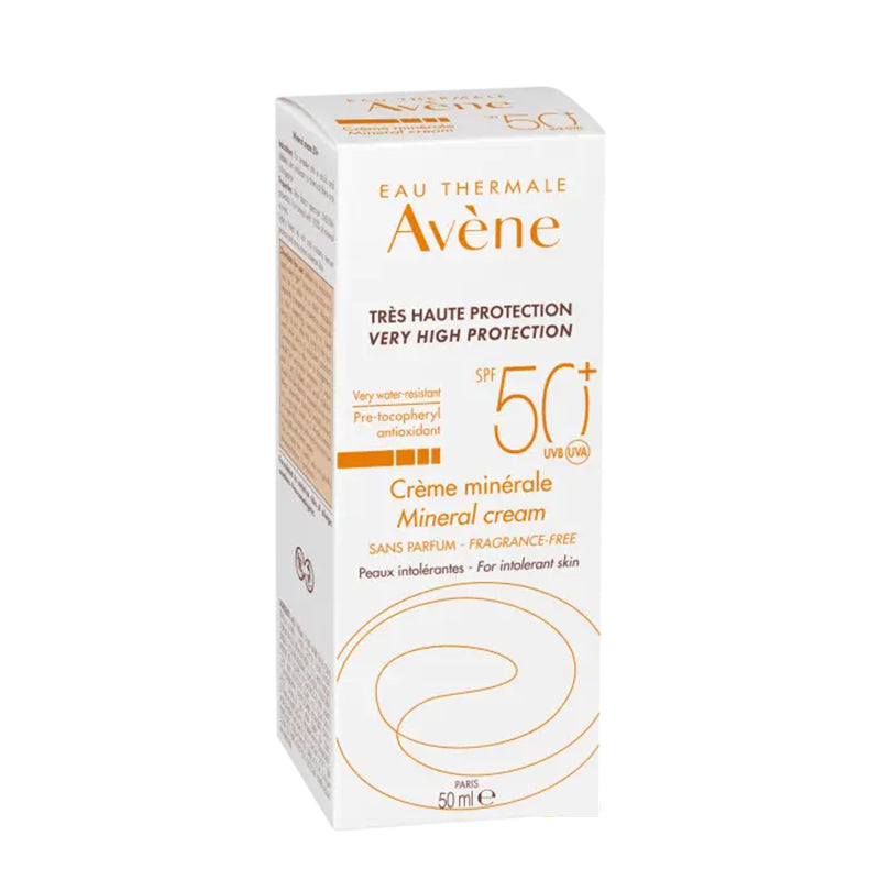 Avène Soins Solaires - Peaux intolérantes Très haute protection Crème minérale SPF 50+ / 50ml