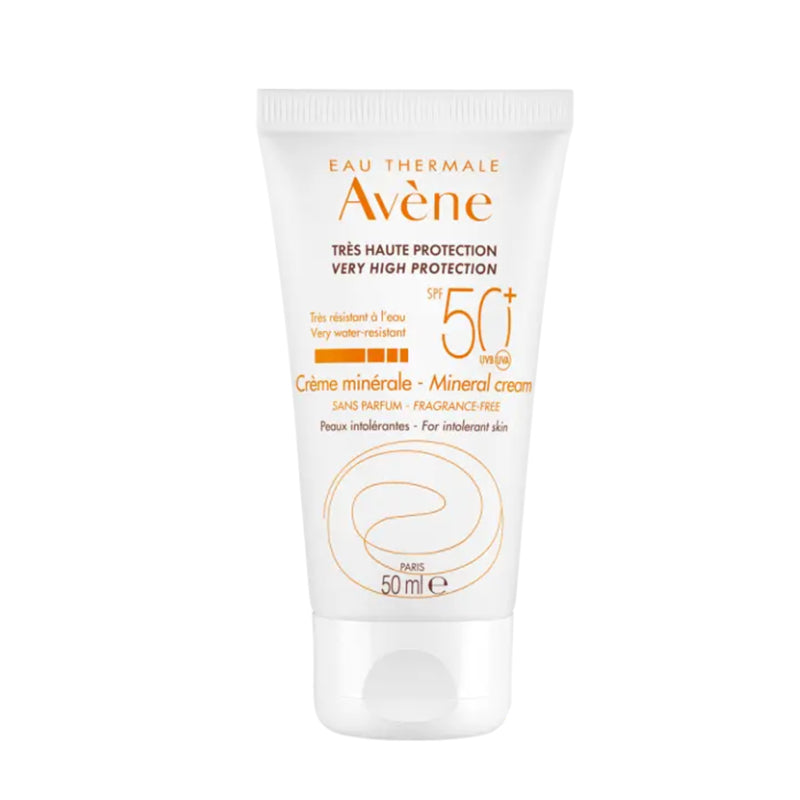 Avène Soins Solaires - Peaux intolérantes Très haute protection Crème minérale SPF 50+ / 50ml