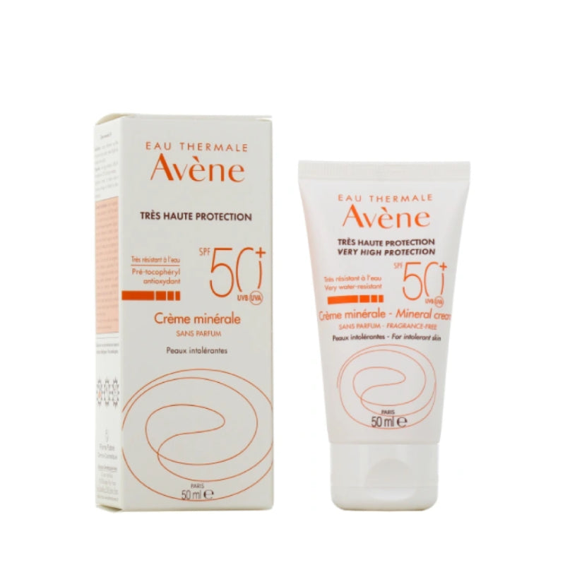 Avène Soins Solaires - Peaux intolérantes Très haute protection Crème minérale SPF 50+