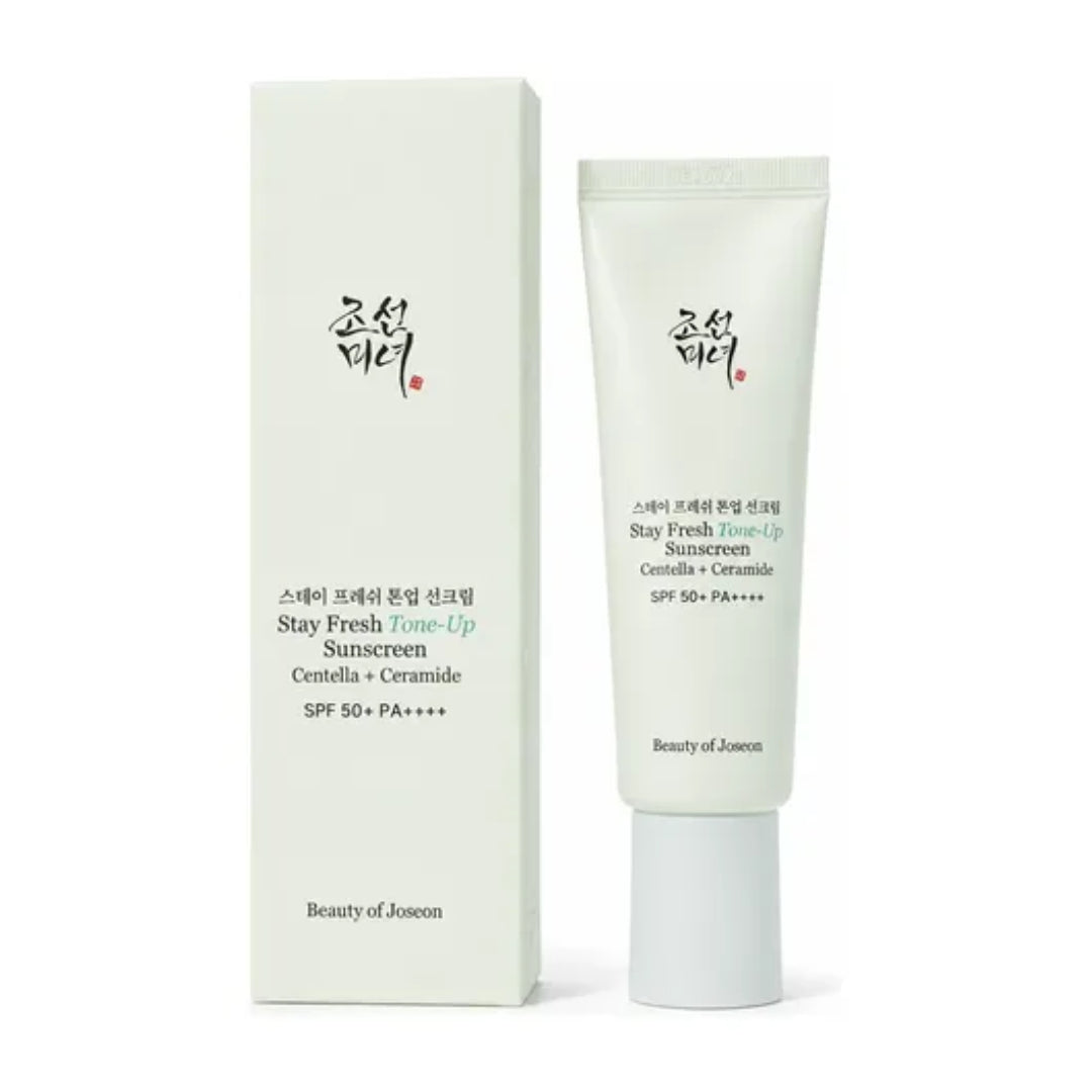 BEAUTY OF JOSEON - Crème solaire Stay Fresh Tone-up Centella + Céramide SPF50+ PA++++ VERT - 50ml