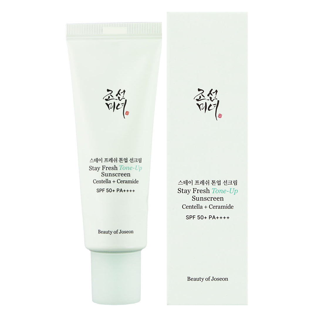 BEAUTY OF JOSEON - Crème solaire Stay Fresh Tone-up Centella + Céramide SPF50+ PA++++ VERT - 50ml