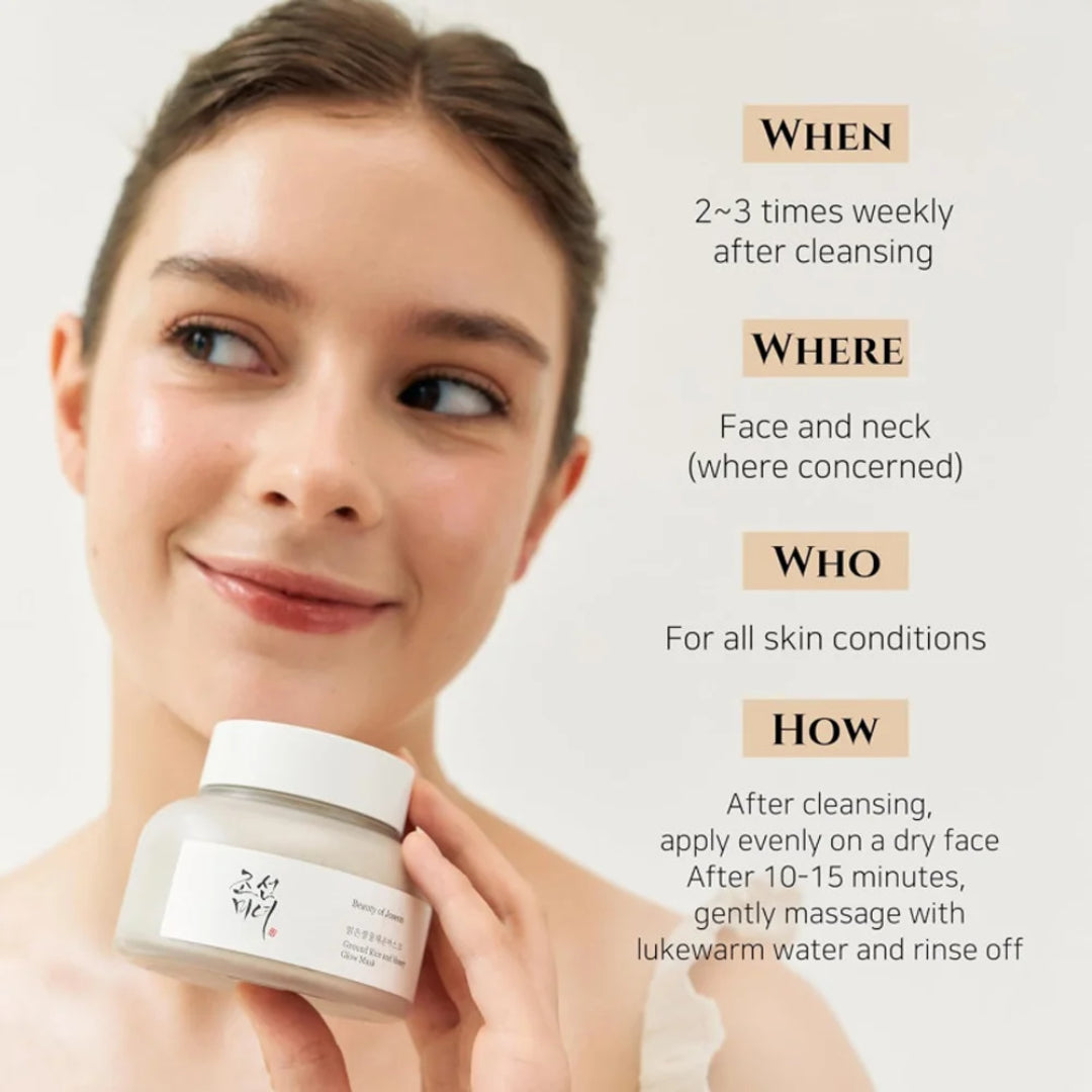 BEAUTY OF JOSEON -GROUND RICE AND HONEY GLOW MASK - 150 ML