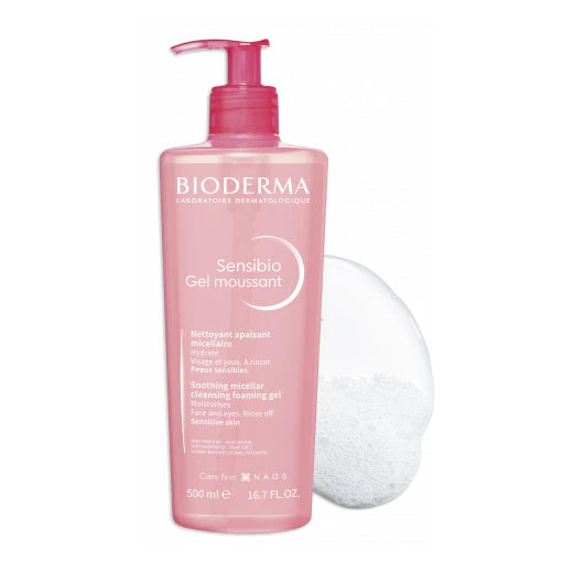 BIODERMA SENSIBIO GEL MOUSSANT NETTOYANT DOUCEUR PEAUX SENSIBLES – 500ml