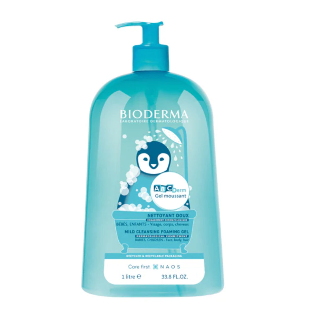 BIODERMA ABCDERM GEL NETTOYANT MOUSSANT DOUX - 1L