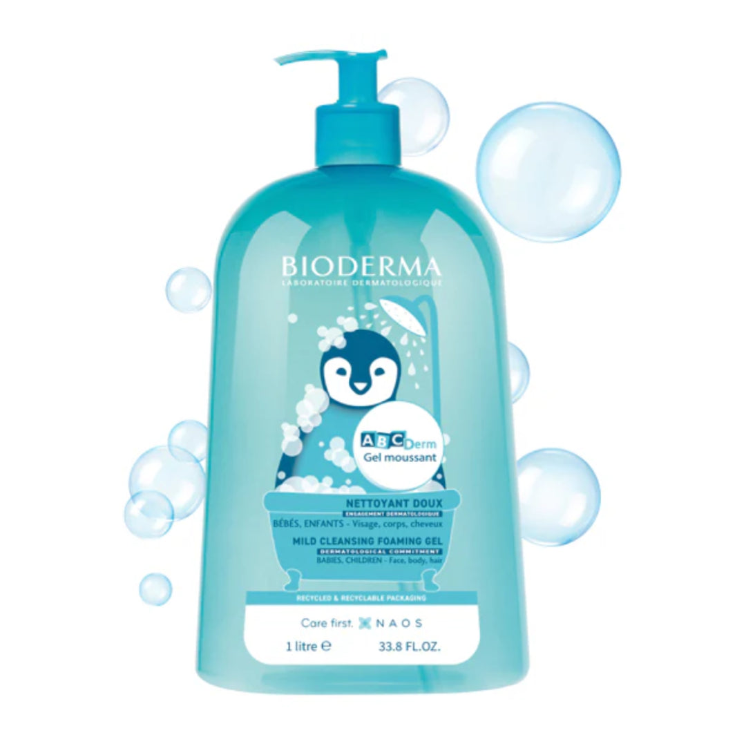 BIODERMA ABCDERM GEL NETTOYANT MOUSSANT DOUX - 1L