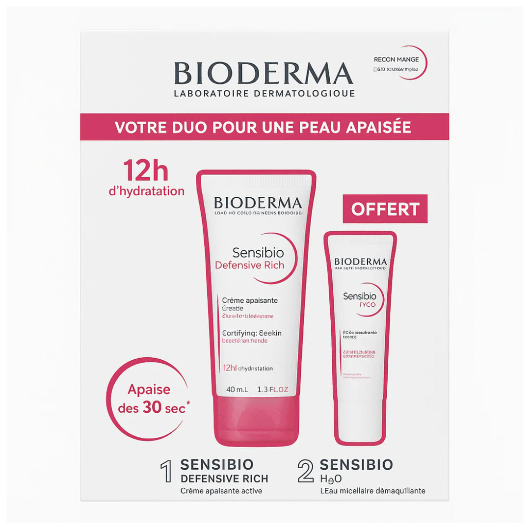 BIODERMA PACK Sensibio Rich 40ml + Sensibio Gel Contour Yeux 15ml