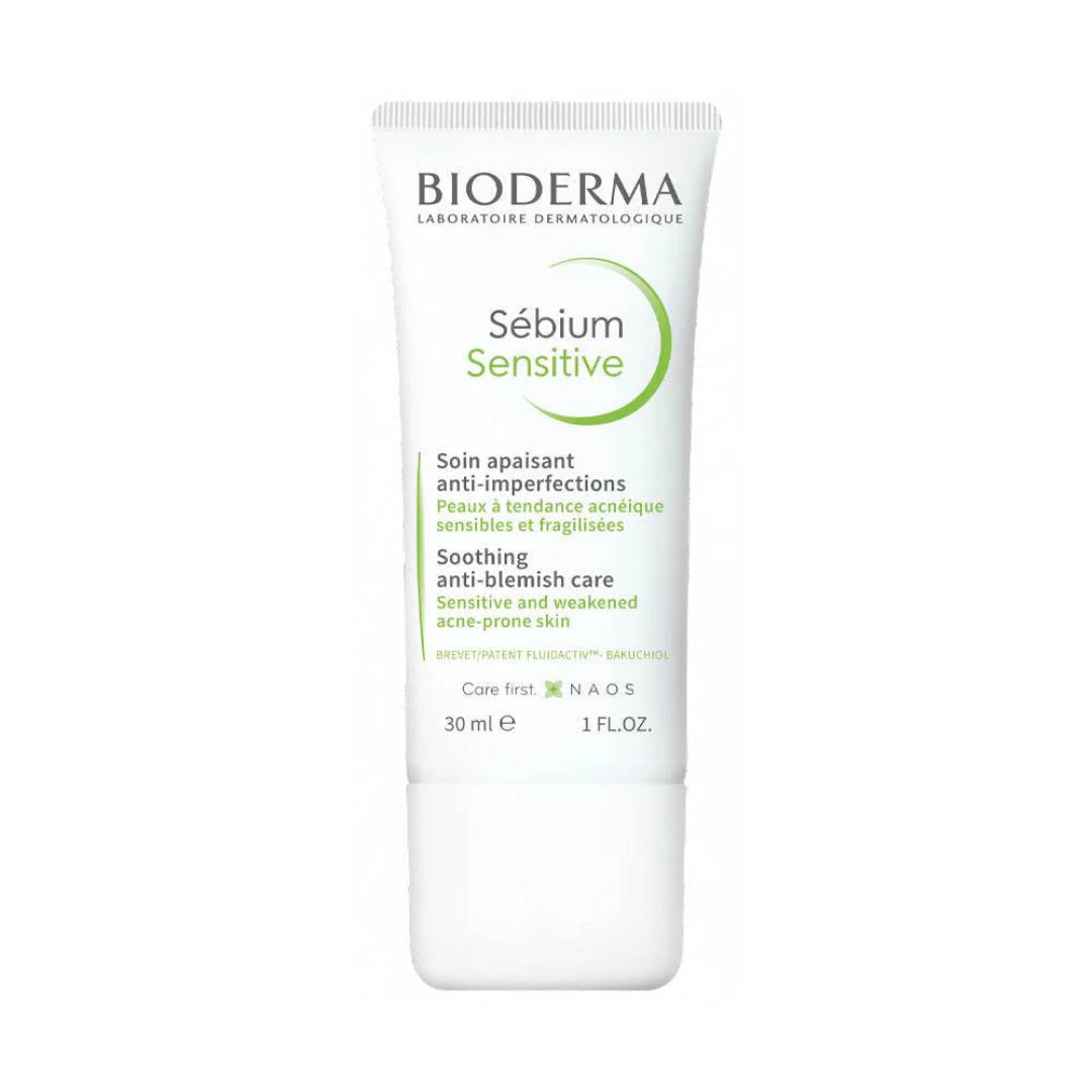 BIODERMA Sébium Sensitive - Soin Apaisant Peaux Acnéiques Sensibles - 30ml