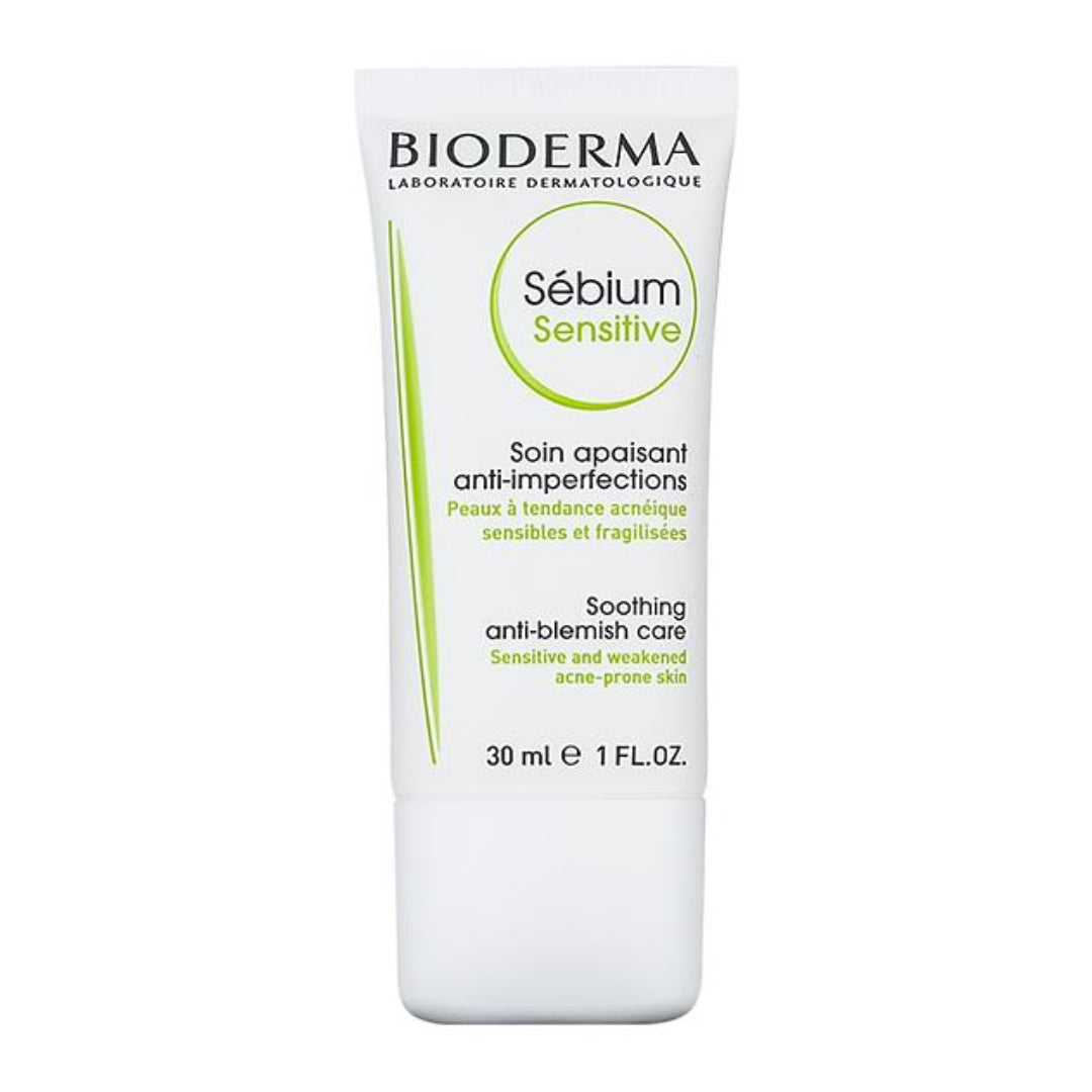 BIODERMA Sébium Sensitive - Soin Apaisant Peaux Acnéiques Sensibles - 30ml