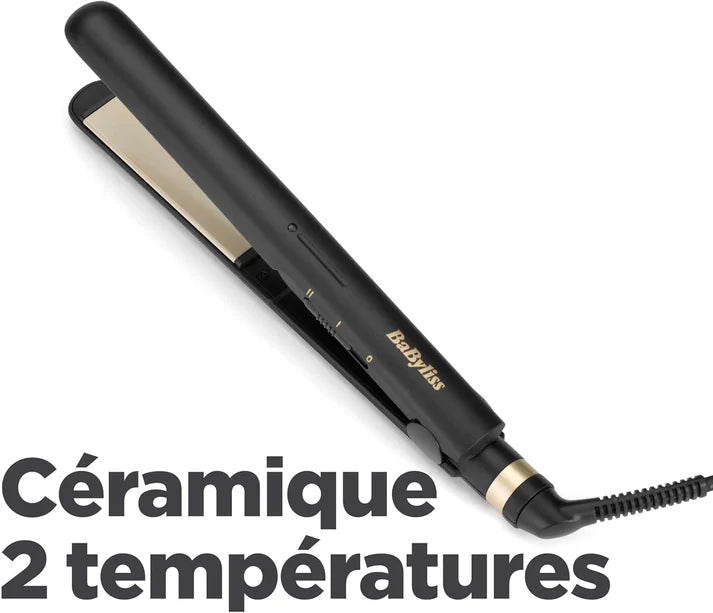 BaByliss Lisseur Ceramic Straight 230 avec Plaques Céramique et Multi-Voltage