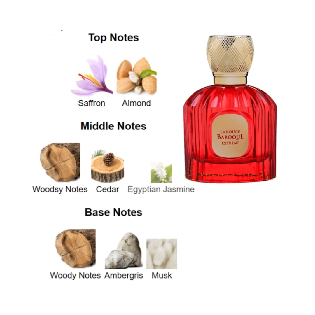 MAISON ALHAMBRA - BAROQUE ROUGE EXTREME Eau De Parfum Pour Femmes - 100ml