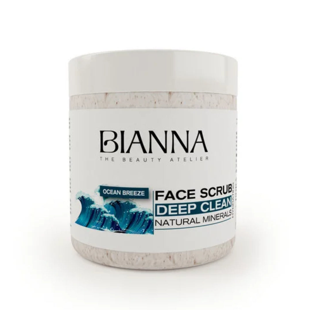 Bianna Gommage Visage Nettoyant en Profondeur – Brise Marine – 500ml