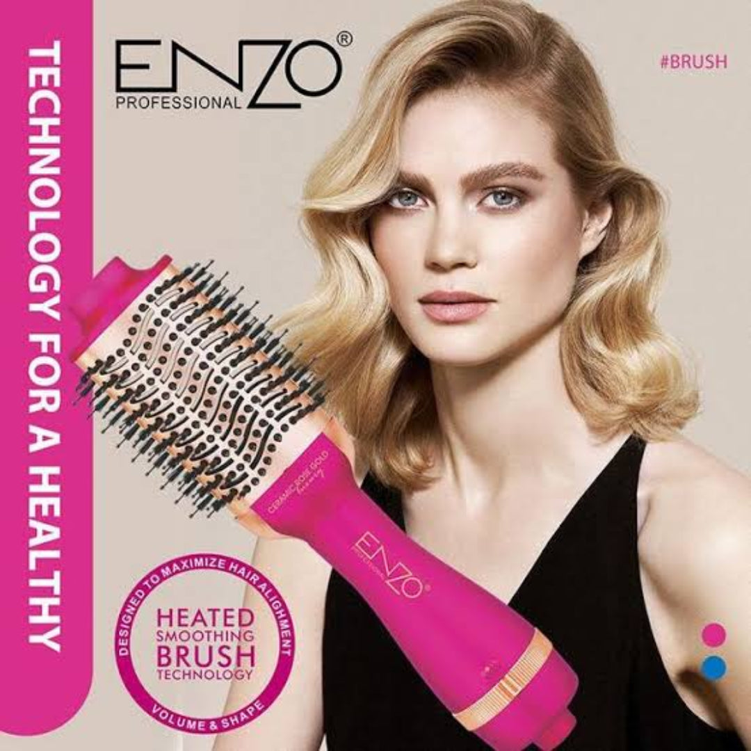 Brosse soufflante ENZO Smooth Style titane pour brushing pro EN-6213