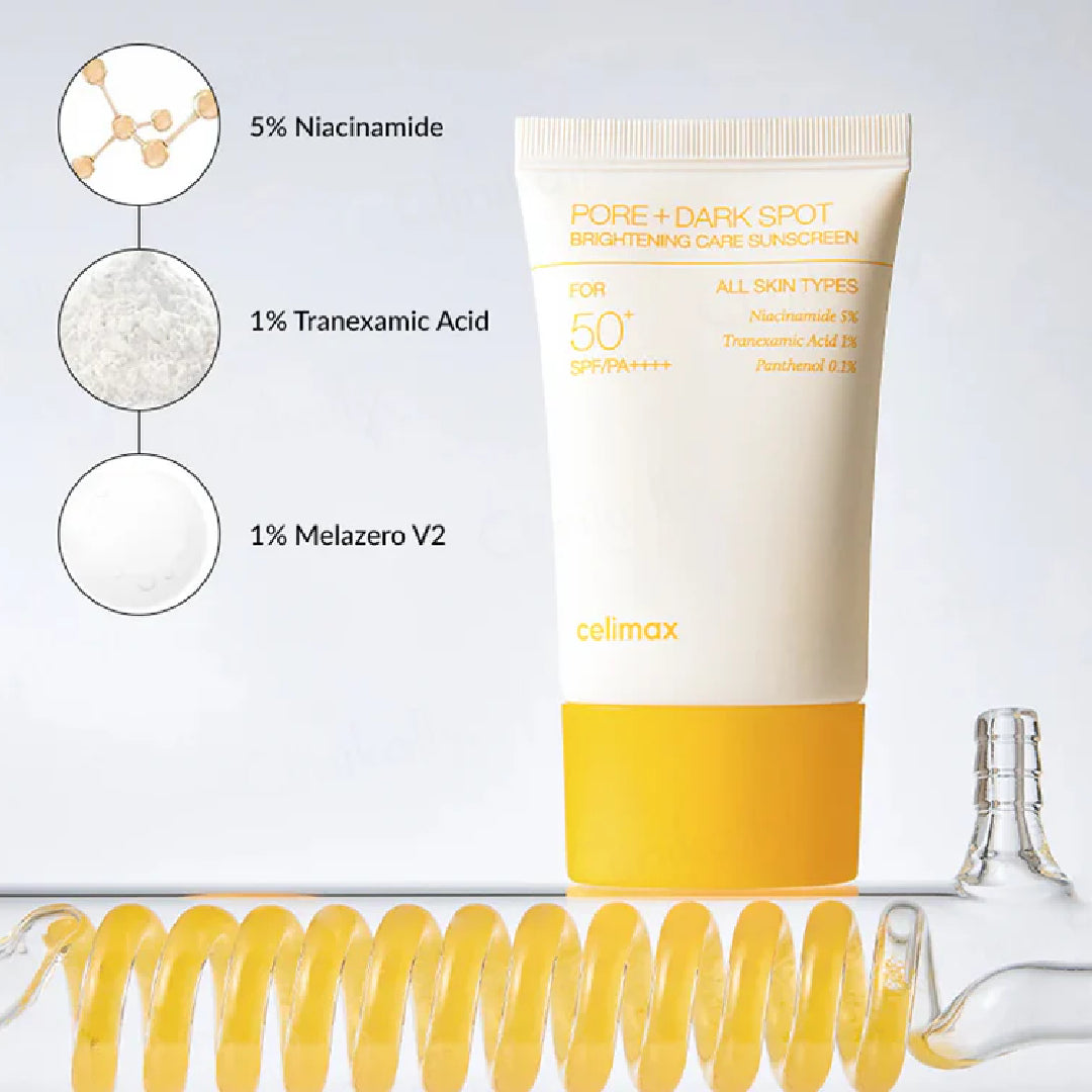 CELIMAX - PORE + DARK SPOT BRIGHTENING CARE SUNCREEN SPF 50+ PA++++ - 50 ml