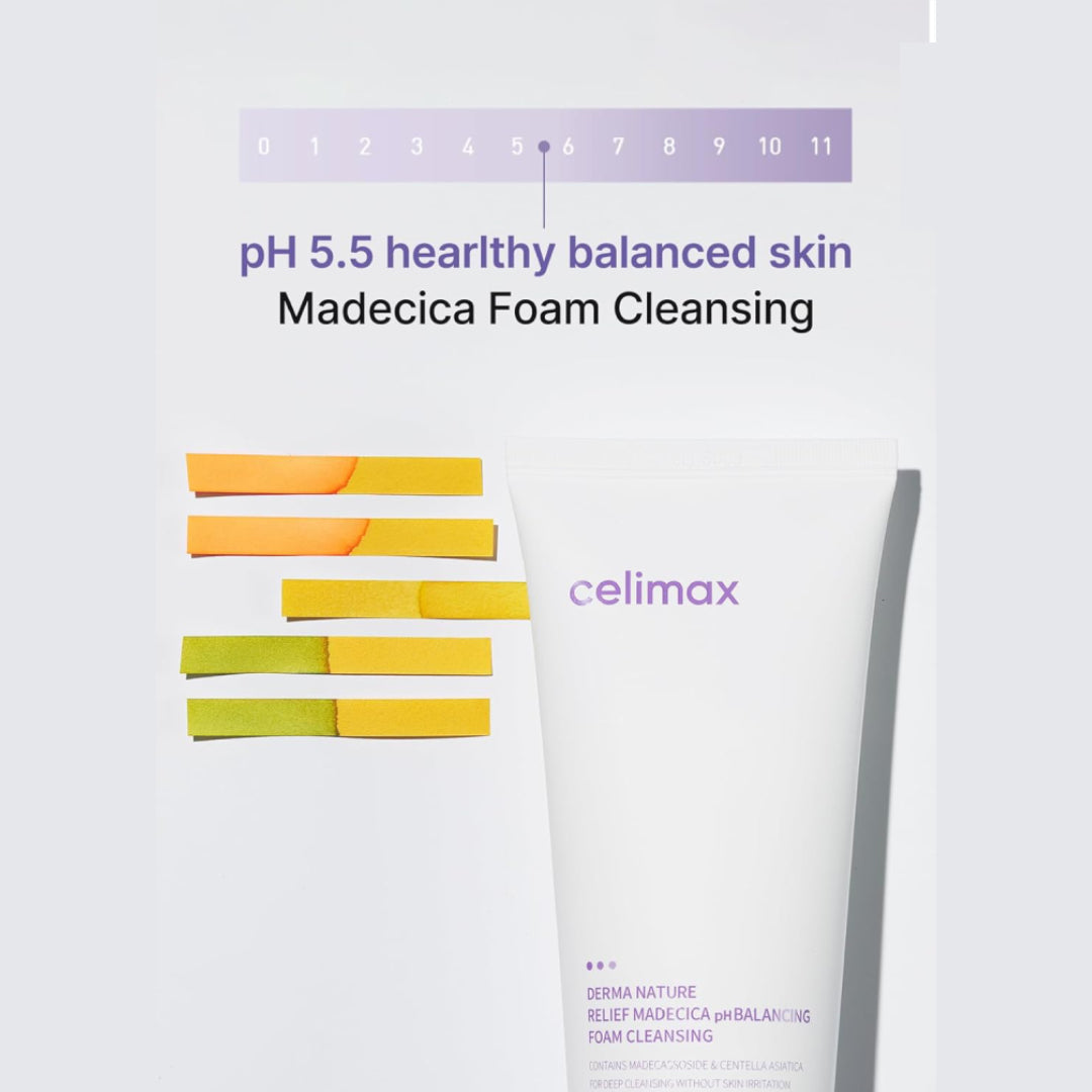 CELIMAX Derma Nature Relief Madecica pH Balancing Foam Cleansing - 150 ml