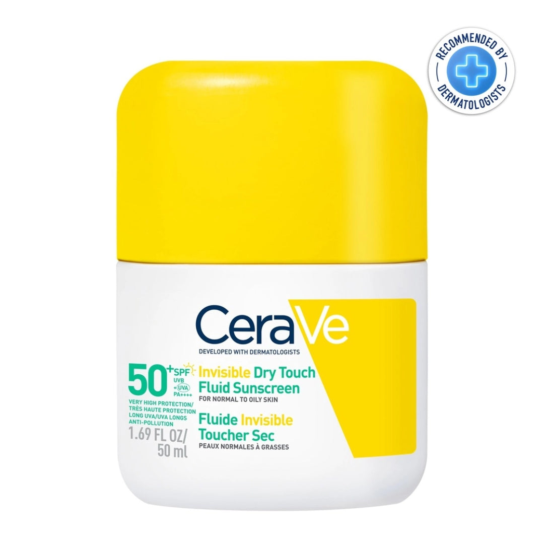 CERAVE ECRAN SOLAIRE SPF 50 FLUIDE INVISIBLE TOUCHER SEC 50 ML