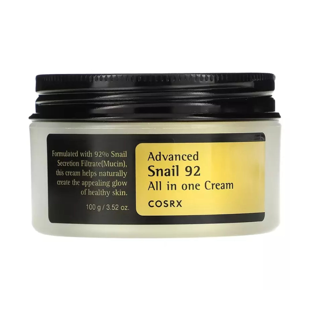 COSRX - CRÈME TOUT EN UN À L'ESCARGOT - ADVANCED SNAIL 92 - 100g