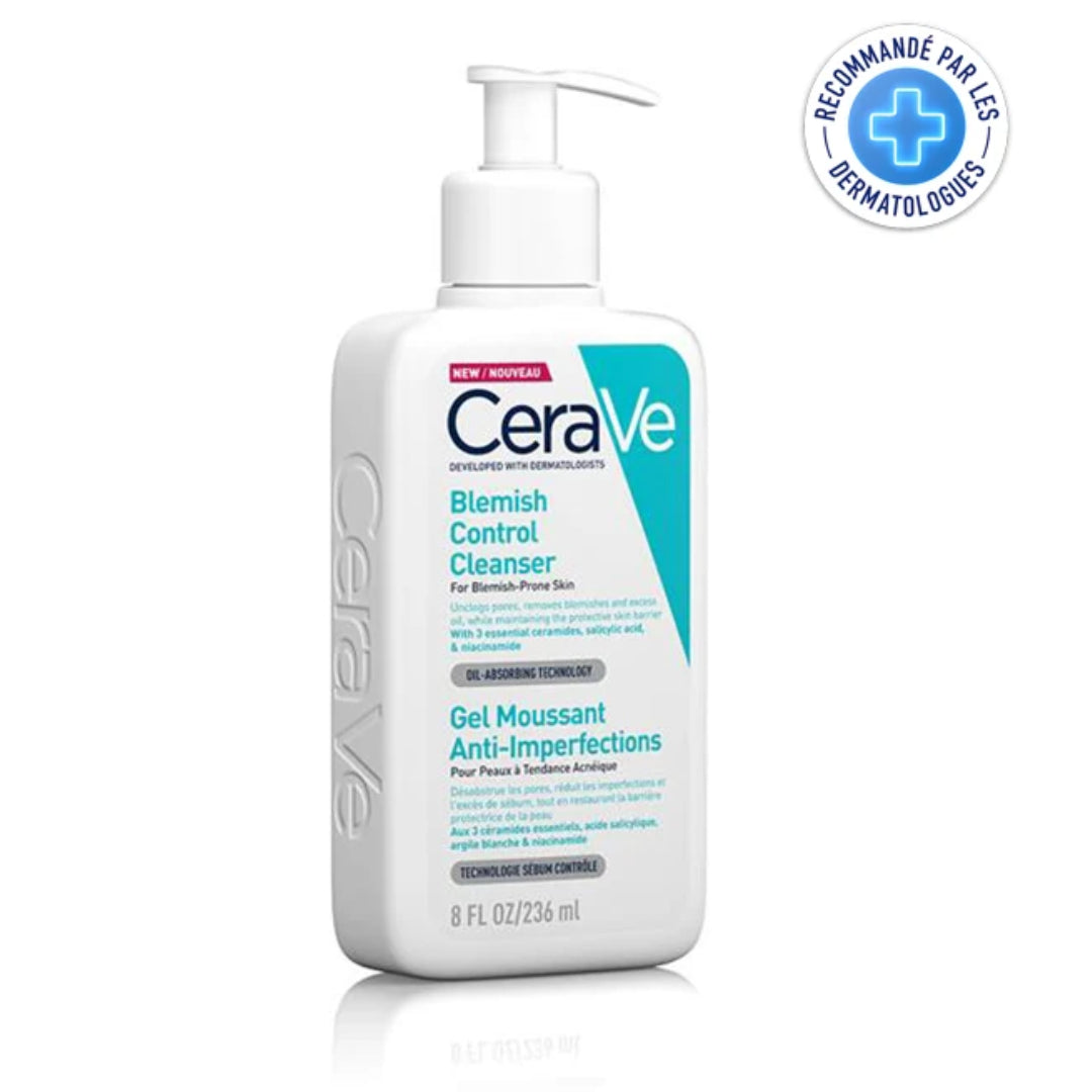 CeraVe Gel Moussant Nettoyant Anti-Imperfections Peau a Tendance Acneique - 236 ml