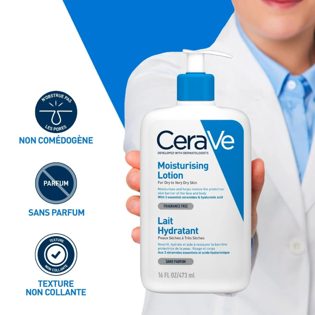 CeraVe Lait Hydratant - Moisturizing Lotion Peau Sèche a Très Sèche