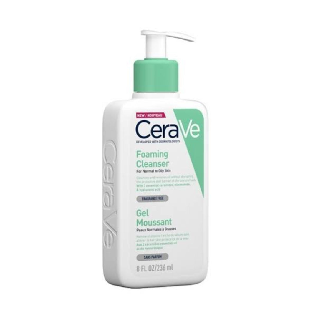 CeraVe Foaming Cleanser Gel Moussant - Peaux Normales à Grasses
