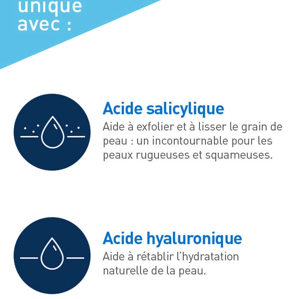 CeraVe SA Gel Nettoyant Anti-Rugosites Peau Seche, Rugueuse et Squameuse
